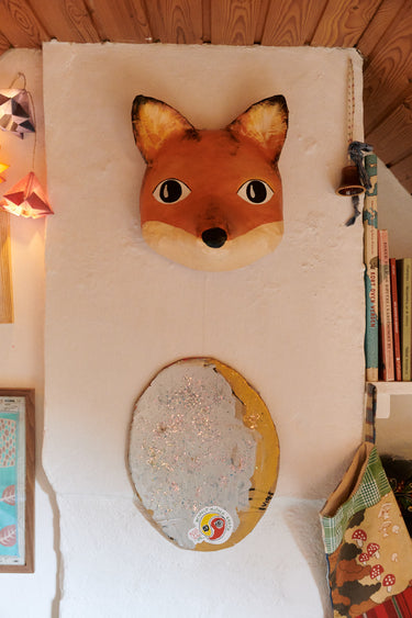 Papier-mâché Maske Ræv