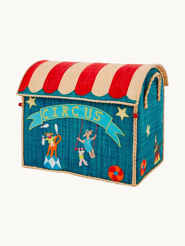 Stor Raffia Kurv 'Cirkus'