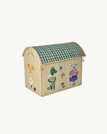 Medium Raffia Kurv 'Nathalie Lété'