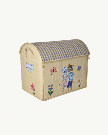 Stor Raffia Kurv 'Nathalie Lété'