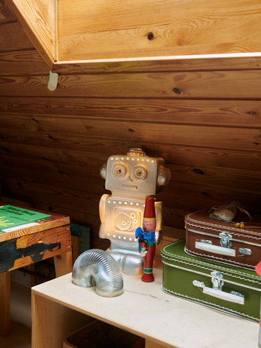 Robotlampe Sølv