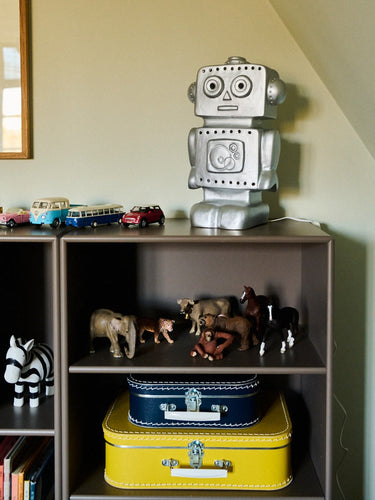 Robotlampe Sølv