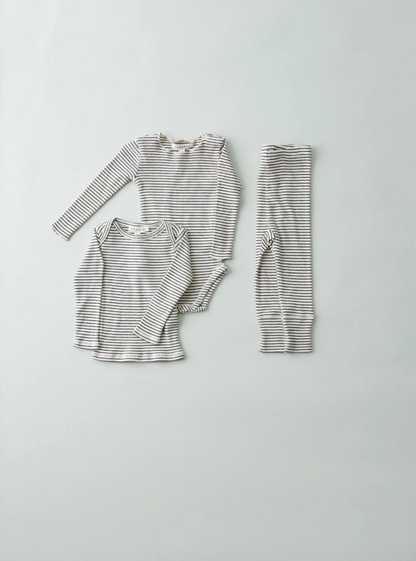 Judd Baby Leggings, Mørkeblå & Creme