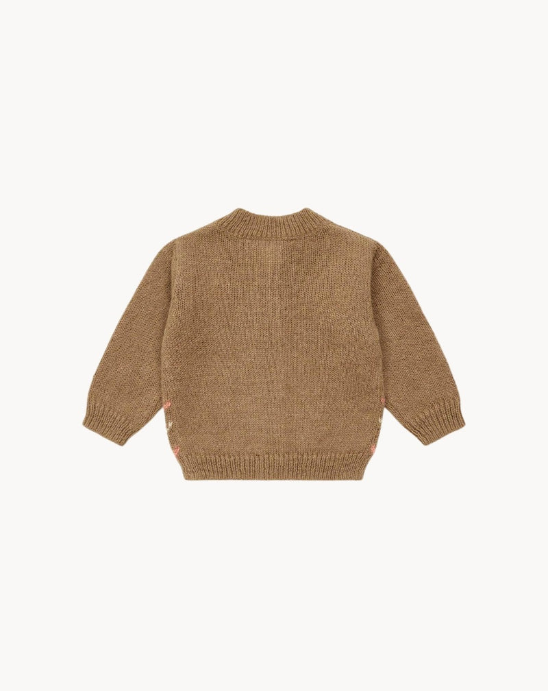 Baby Cardigan med Broderi
