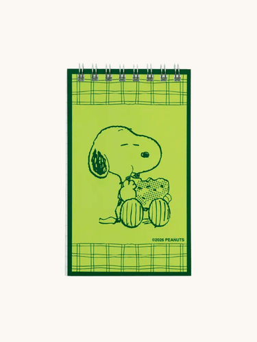 Snoopy Notesbog Grøn
