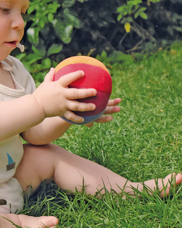 Blød Baby Bold med Rangle Lille