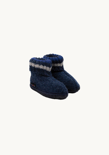 Wool Indoor Shoes Navy Blue