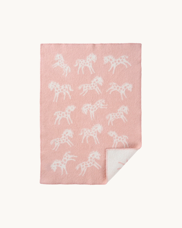 Tæppe Økologisk Uld 65x90 Rosa