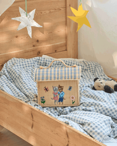 Extra Lille Raffia Kurv 'Nathalie Lété'