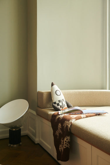 Tæppe Økologisk Uld 65x90 Brun