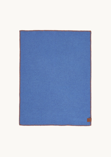 Organic Wool Blanket 65x90 cm Blue