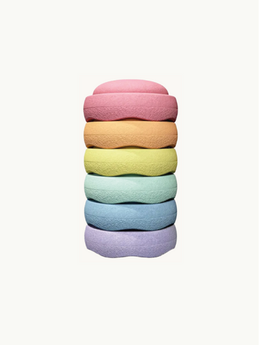 Originale Trædesten Sæt a 6 Pastelfarver