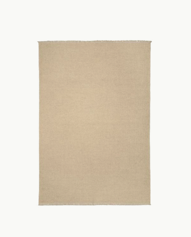 Beige Gulvtæppe i uld 140x200 cm