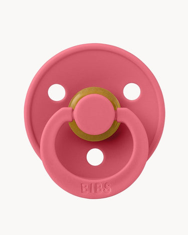 Colour Pacifier in Coral from Bibs