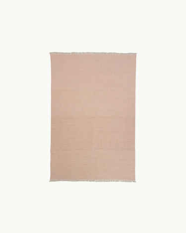 Rosa Gulvtæppe i Uld 140x200 cm