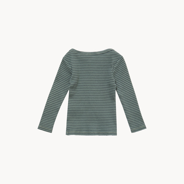 Kishon Baby T-Shirt, Grå-Blå Blå Strib