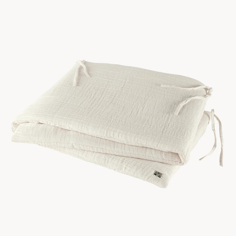 Bed Bumper in Milky White from Bonton