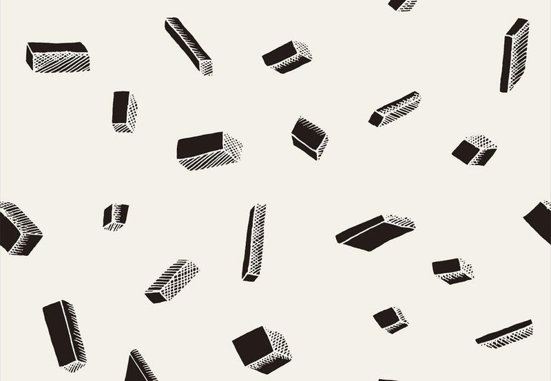 Carlton Wallpaper in Black and White from Bien Fait