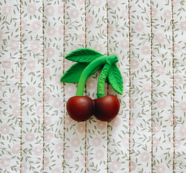Chewable Baby Toy in Cherry from Oil & Carol