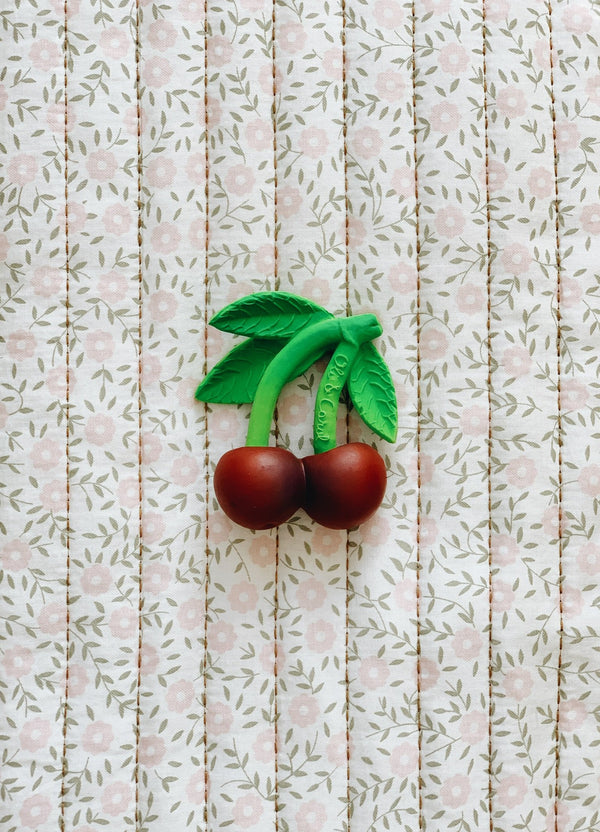 Chewable Baby Toy in Cherry from Oil & Carol