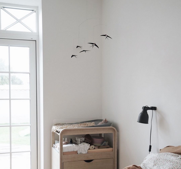 Five Flying Swallows Mobile from Flensted Mobiles