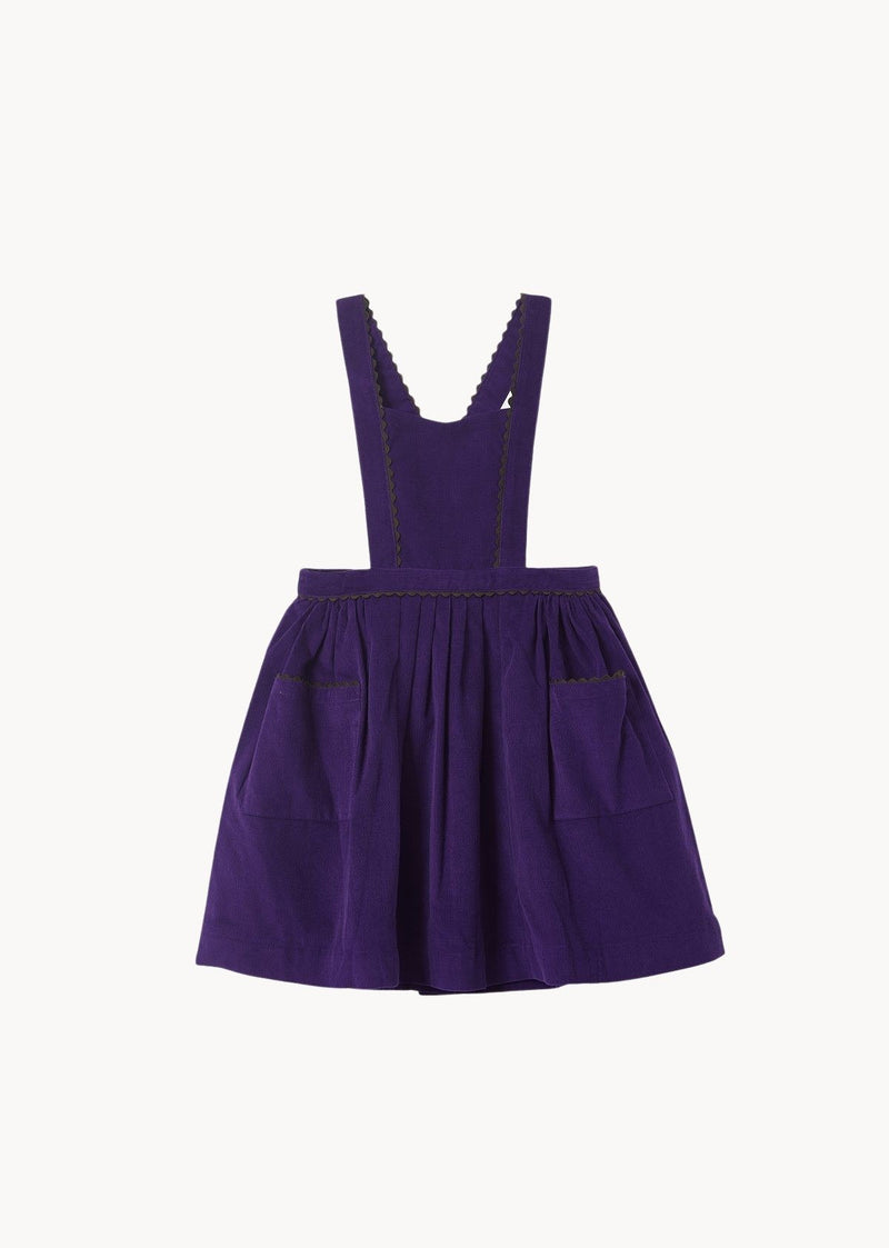 Furren Pinafore in Deep Purple from Caramel