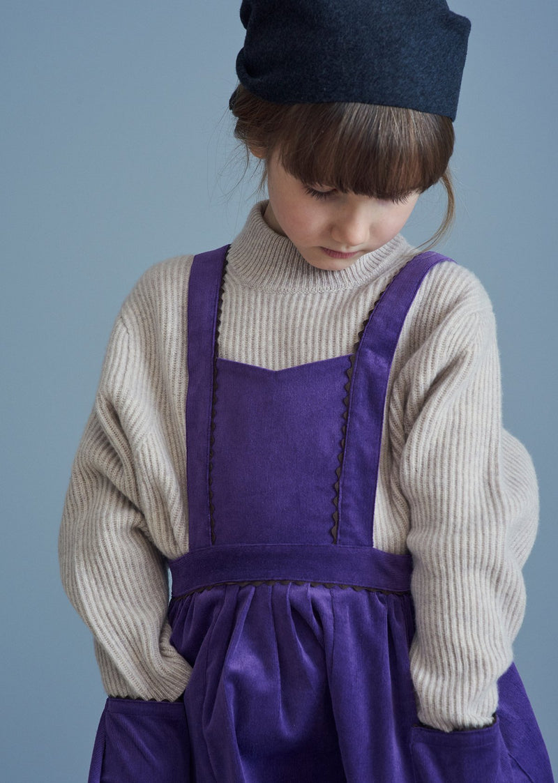 Furren Pinafore in Deep Purple from Caramel