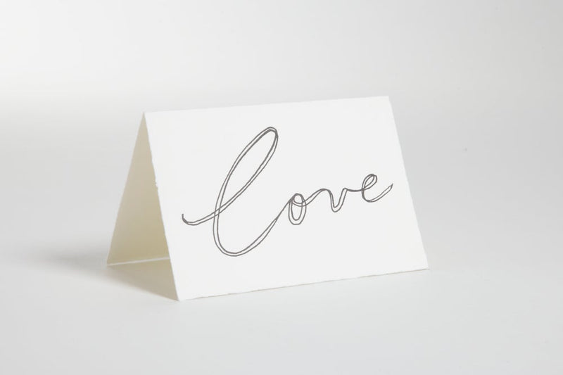 Hand-Painted Card Envelope in Love from Scribble & Daub