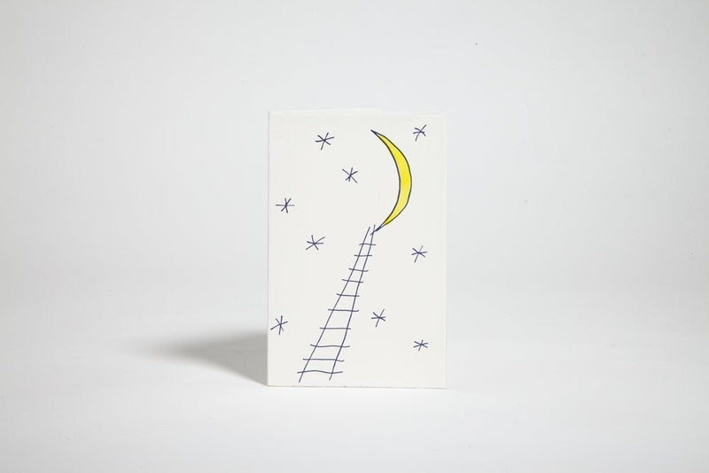 Hand-Painted Card Envelope in Moon Stars from Scribble & Daub