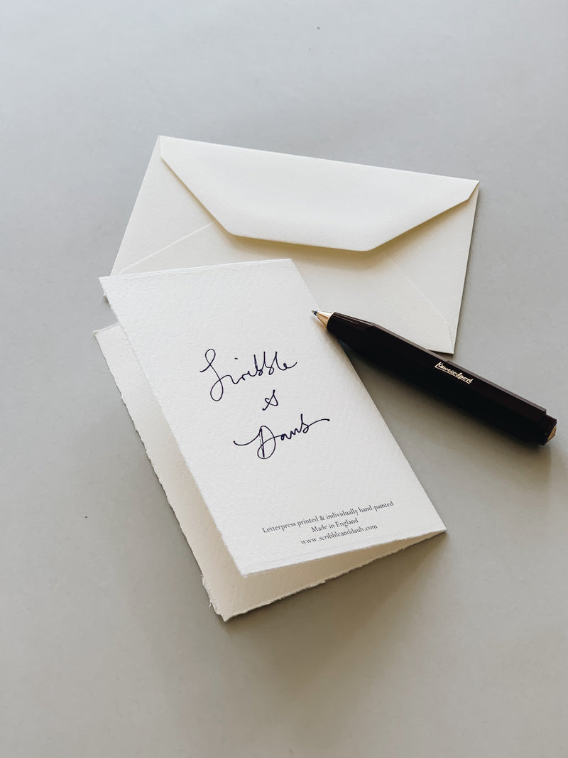 Hand-Painted Card Envelope from Scribble & Daub