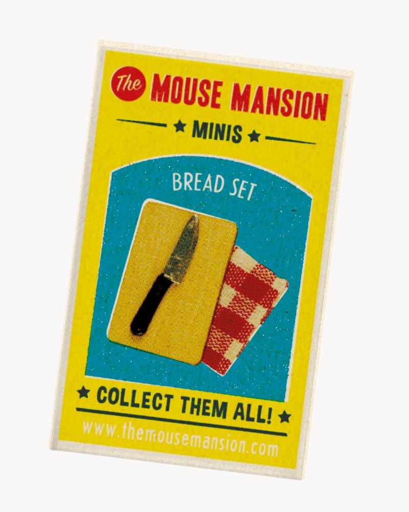 Mini Accessories til Musehuset, Brød med Skærebræt