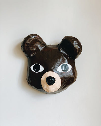 Papier-mâché Mask Bear from A Zoo In My Wall