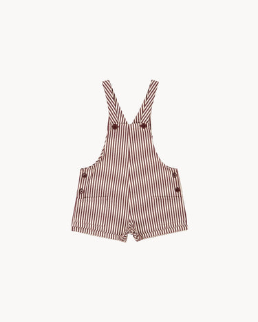 Seal Baby Dungaree in Brown Stripe from Caramel