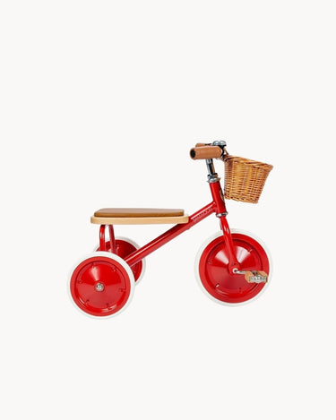 Trehjulet Cykel i Rød fra Banwood STUDIO MINI